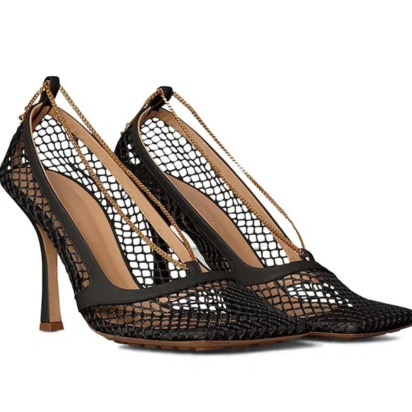 Bottega veneta deals mesh pumps